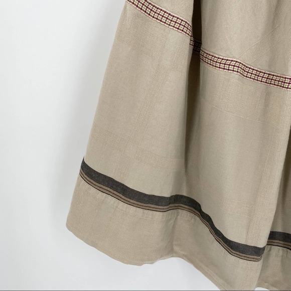 I'M Isola Marras Tiered A-Line Skirt in Beige - Picture 6 of 10